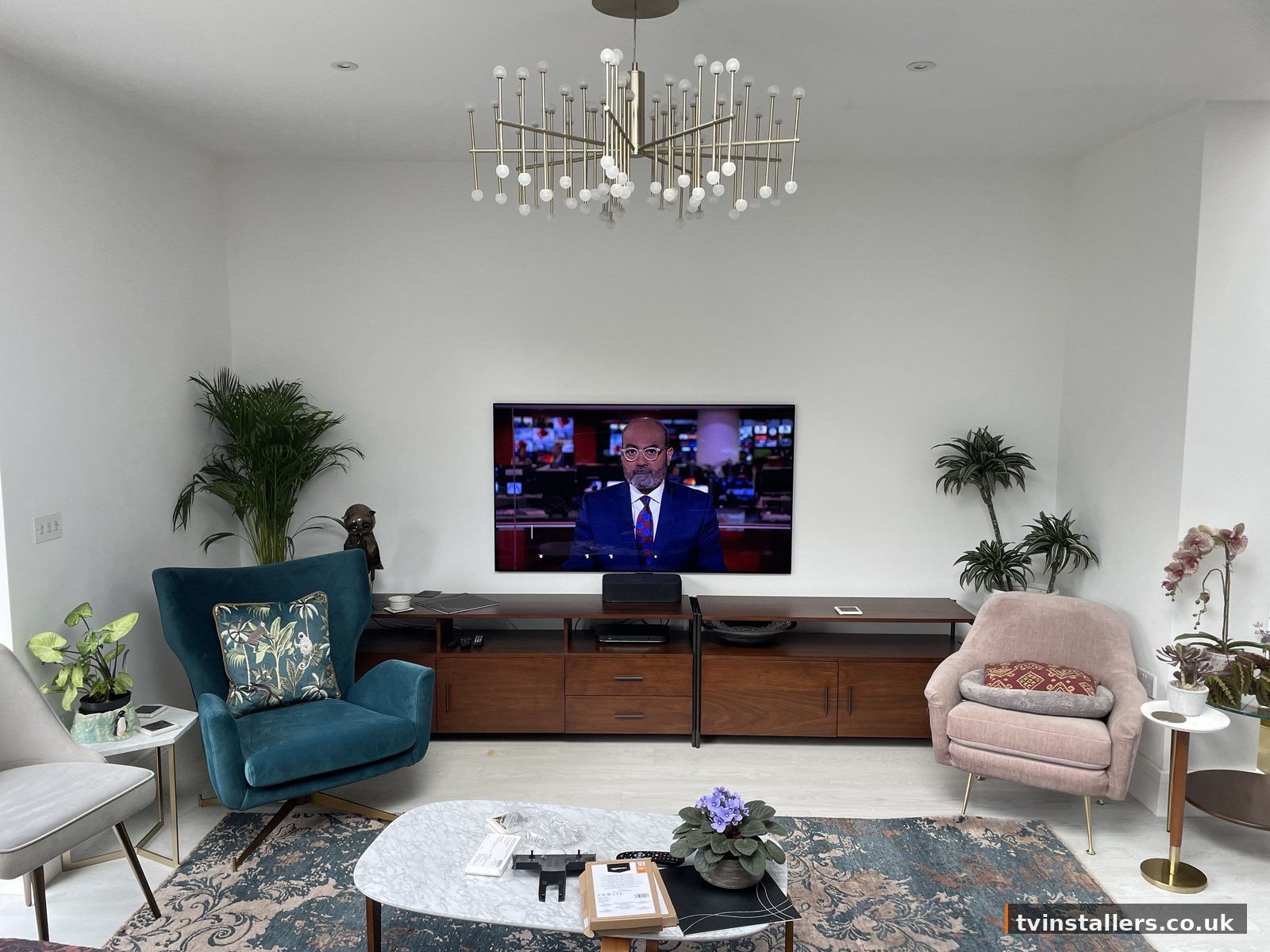 Professional TV wall mounting installation UK